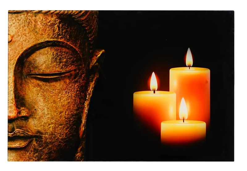 Image sur verre décoration murale 40x60cm motif Bouddha 04_0004143