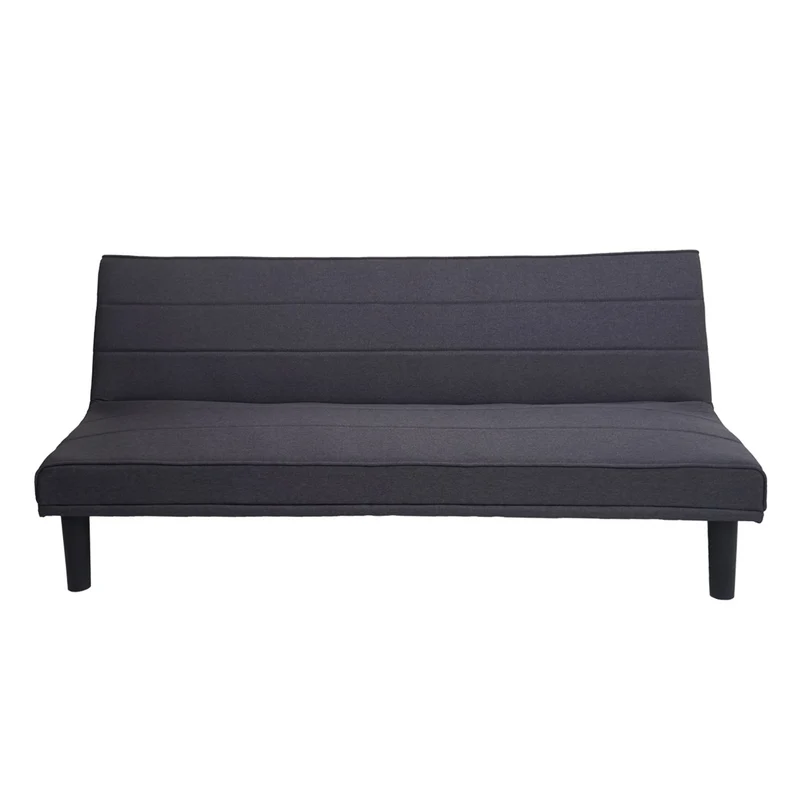 Canapé-lit d'invité convertible fonction couchage tissu gris anthracite 04_0001621