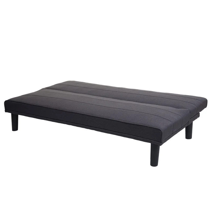 Canapé-lit d'invité convertible fonction couchage tissu gris anthracite 04_0001621