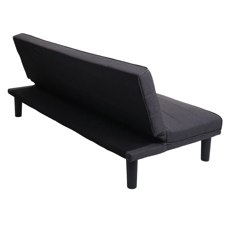 Canapé-lit d'invité convertible fonction couchage tissu gris anthracite 04_0001621