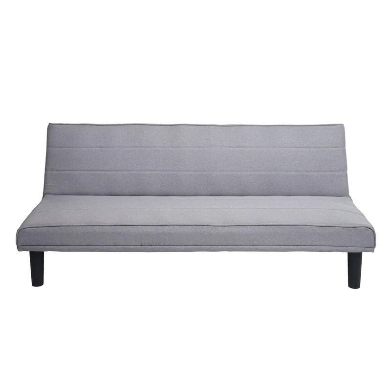 Canapé-lit d'invité convertible fonction couchage tissu gris 04_0001620