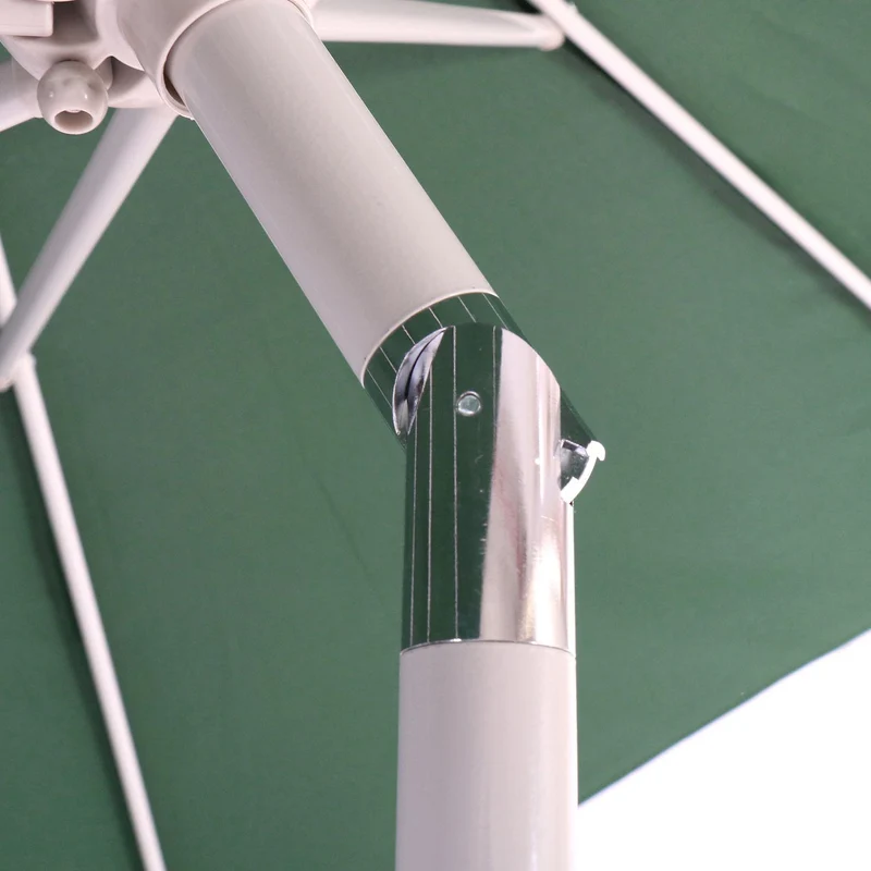 Parasol de jardin Ø 2,7m inclinable polyester/aluminium 5kg vert 04_0003878