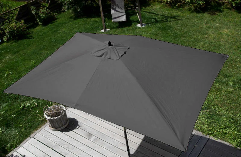 Parasol de jardin 2x3m hauteur réglable polyester/bois 6kg anthracite 04_0003818