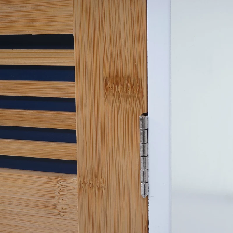Armoire murale de salle de bain en bambou 52x35x21cm blanc 04_0001503