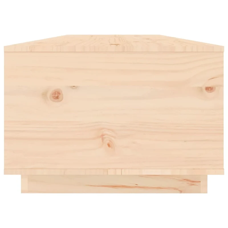 Table basse avec compartiments de rangement 100 x 50 x 35 cm bois massif de pin DEC031281
