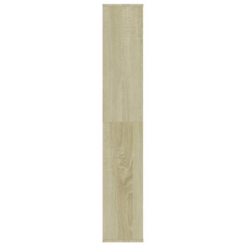 Bibliothèque avec 13 compartiments 100 x 24 x 140 cm en bois d'ingénierie couleur chêne DEC031214