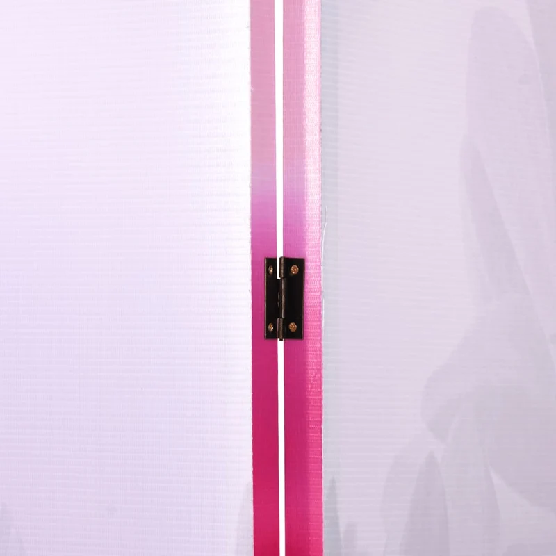 Paravent séparateur de pièce cloison pliable 160 x 170 cm motif fleur multicolore DEC031168