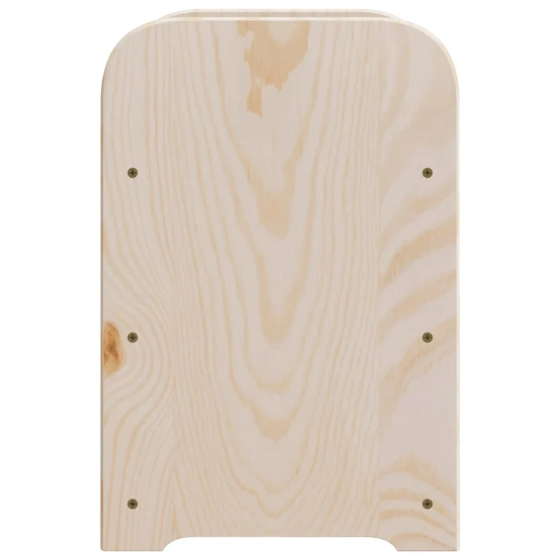 Casier range bouteilles étagère de rangement vin jusqu'à 6 bouteilles de vin 33 x 25 x 37 cm bois pin massif brun DEC024363