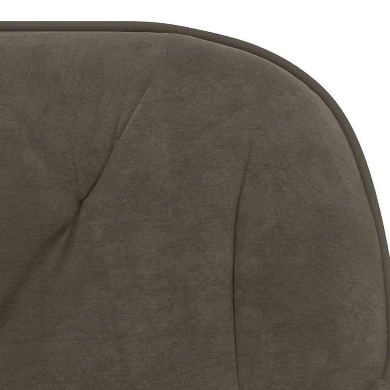Lot de 2 chaises de salle à manger siège pivotant hauteur réglable velours gris foncé DEC025256