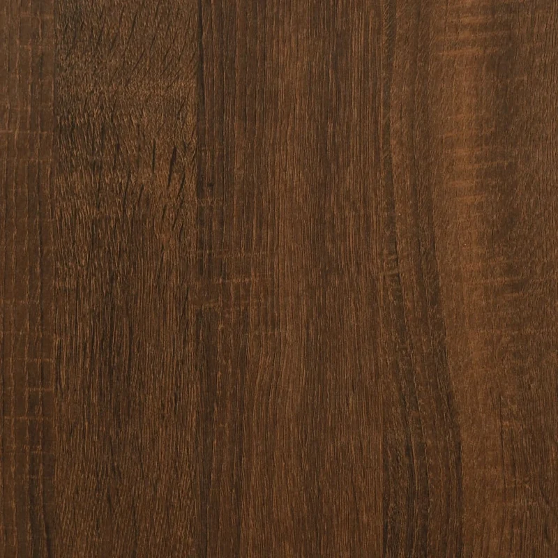 Banc banquette de rangement couleur chêne marron 42 x 42 x 45 cm bois d'ingénierie DEC024736