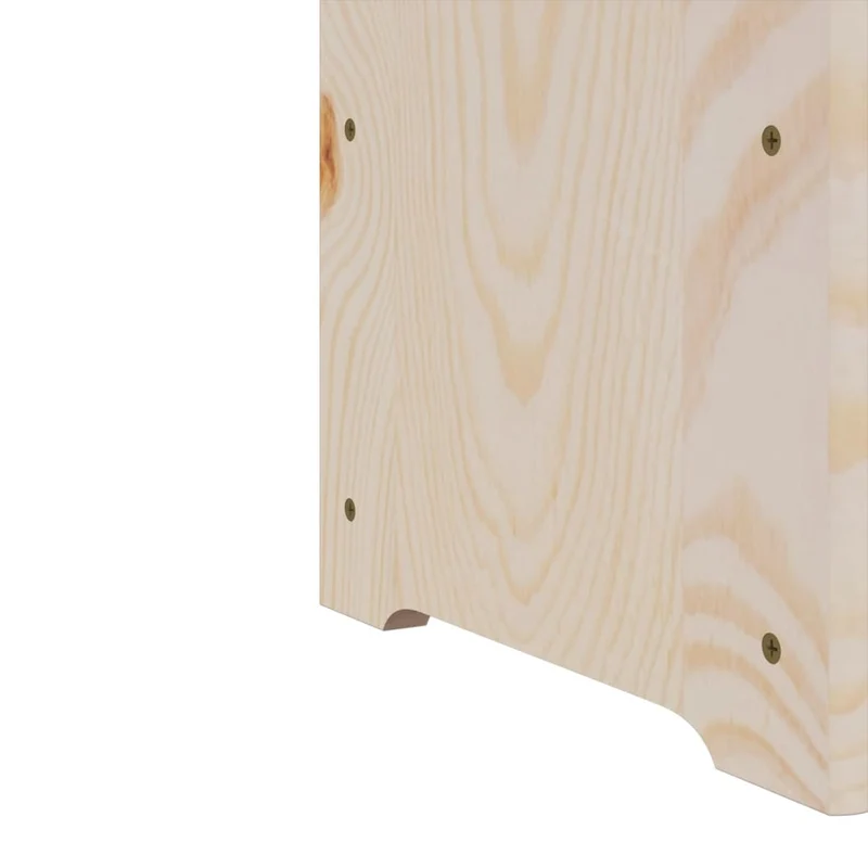 Casier range bouteilles étagère de rangement vin 3 niveaux 33 x 25 x 37 cm bois de pin DEC024353