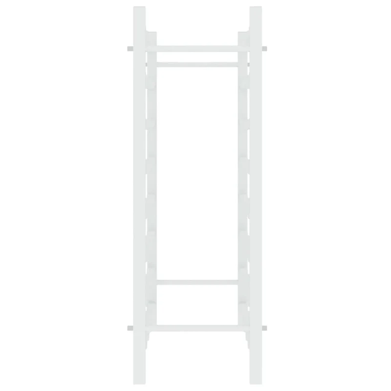 Casier range bouteilles étagère de rangement vin pour 48 bouteilles en métal blanc DEC024328