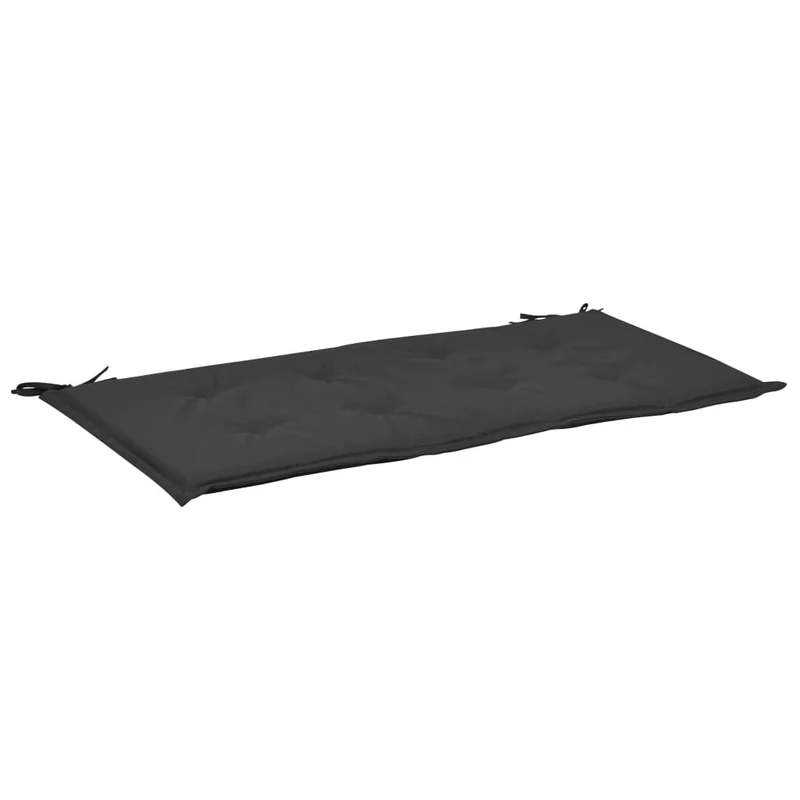 Coussin de banc de jardin Noir 120 x 50 x 3 cm DEC021746