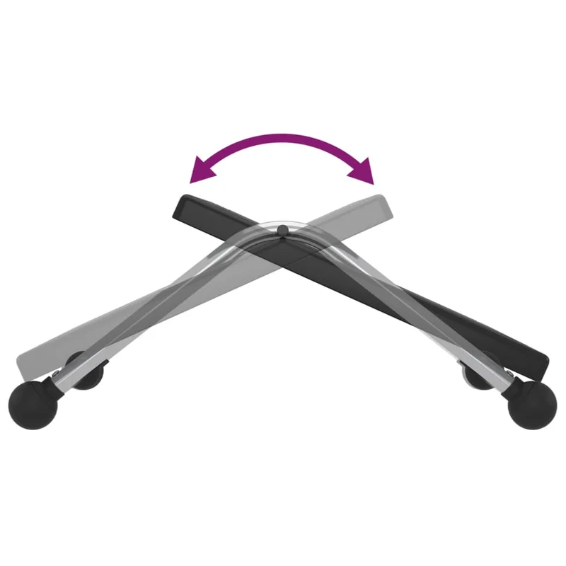 Repose-pieds de bureau ergonomique 45 x 40 x 13,5 cm HIPS noir DEC030481