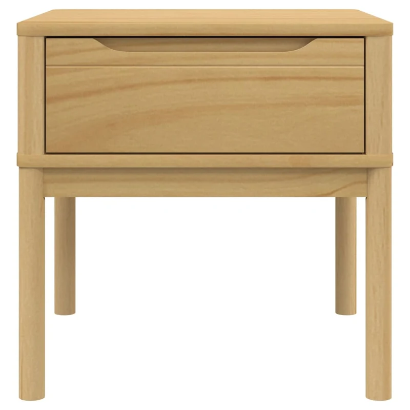 Table de chevet avec tiroir de rangement table d'appoint 55 x 55 x 54 cm pin massif marron DEC031227