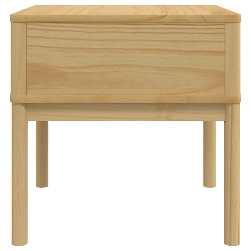 Table de chevet avec tiroir de rangement table d'appoint 55 x 55 x 54 cm pin massif marron DEC031227