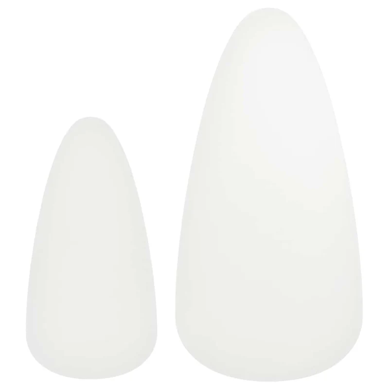 Ensemble de deux tables basses tables d'appoint en bois de pin et MDF blanc DEC031260